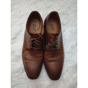 Johnson And Murphy  Men's Brown Sheepskin Shoes Loafers Size 9.5M